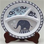 Farfurie compartimentata Gemma, pentru copii, 21 cm, albastru, 8Stx